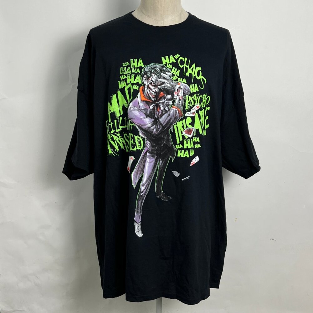 CVLA x DC Men's T-Shirt "Twisted Joker" Black Size 5XL